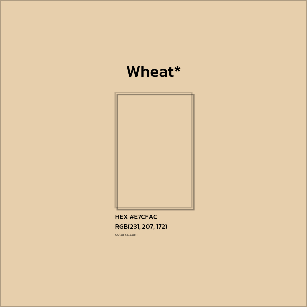 HEX #E7CFAC Color Name, Color Code, Palettes, Similar Paints, Images