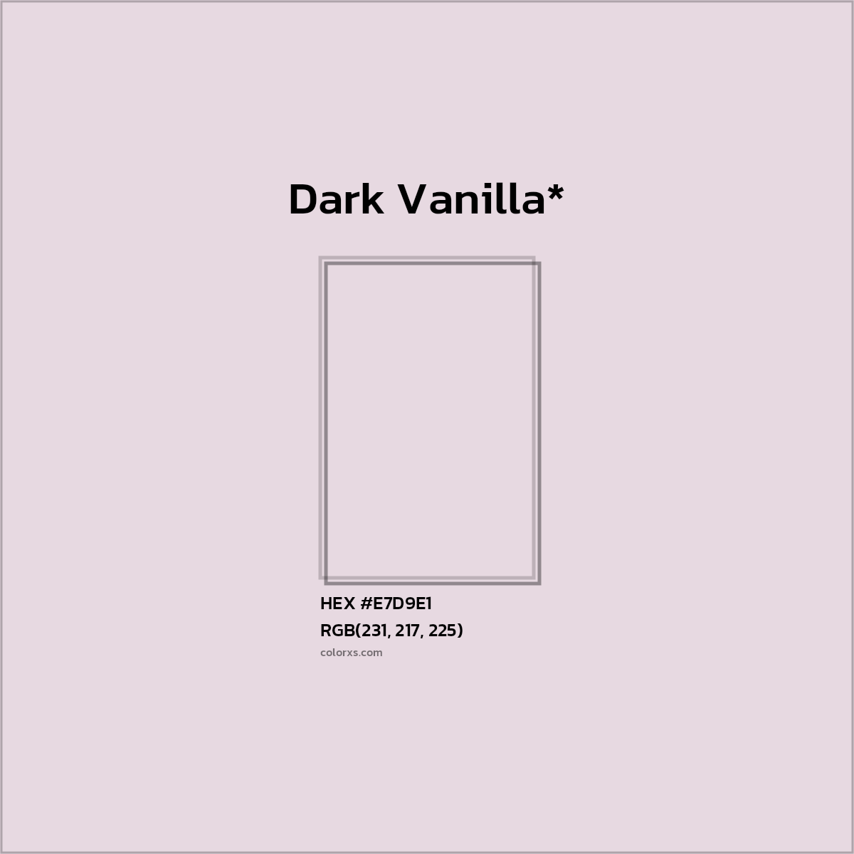HEX #E7D9E1 Color Name, Color Code, Palettes, Similar Paints, Images