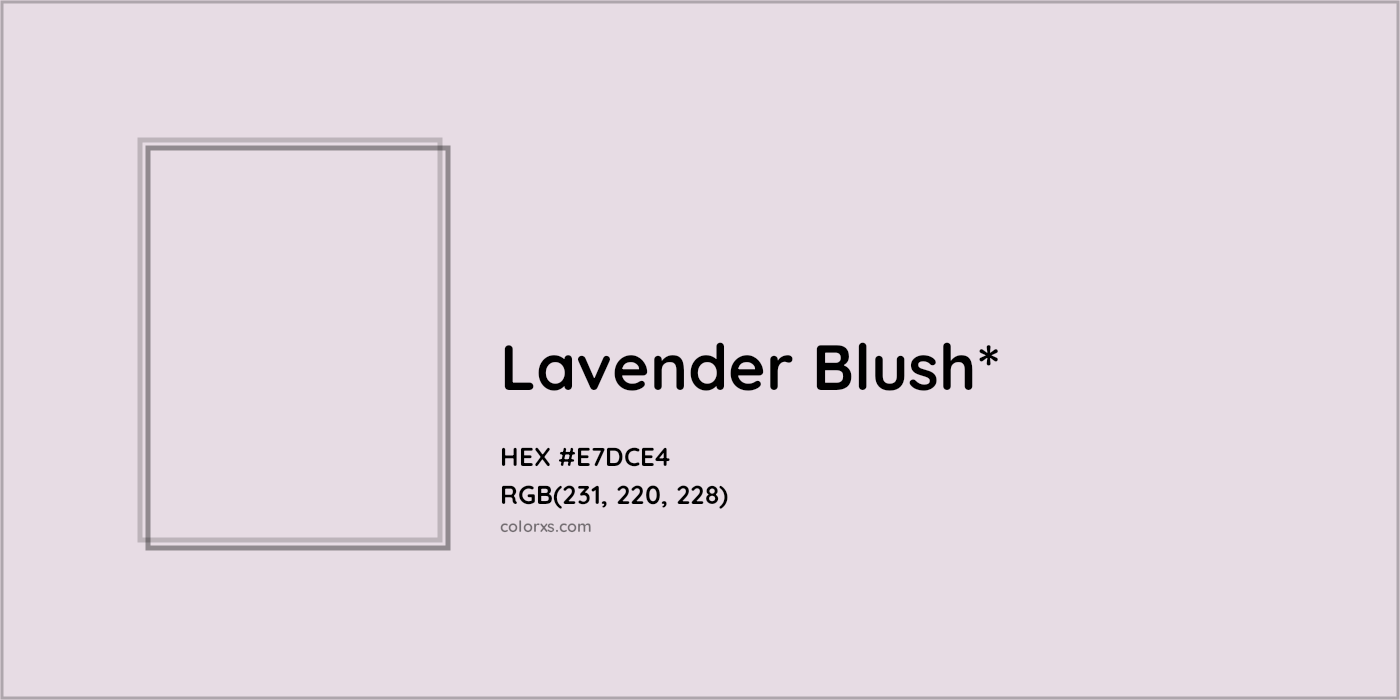HEX #E7DCE4 Color Name, Color Code, Palettes, Similar Paints, Images