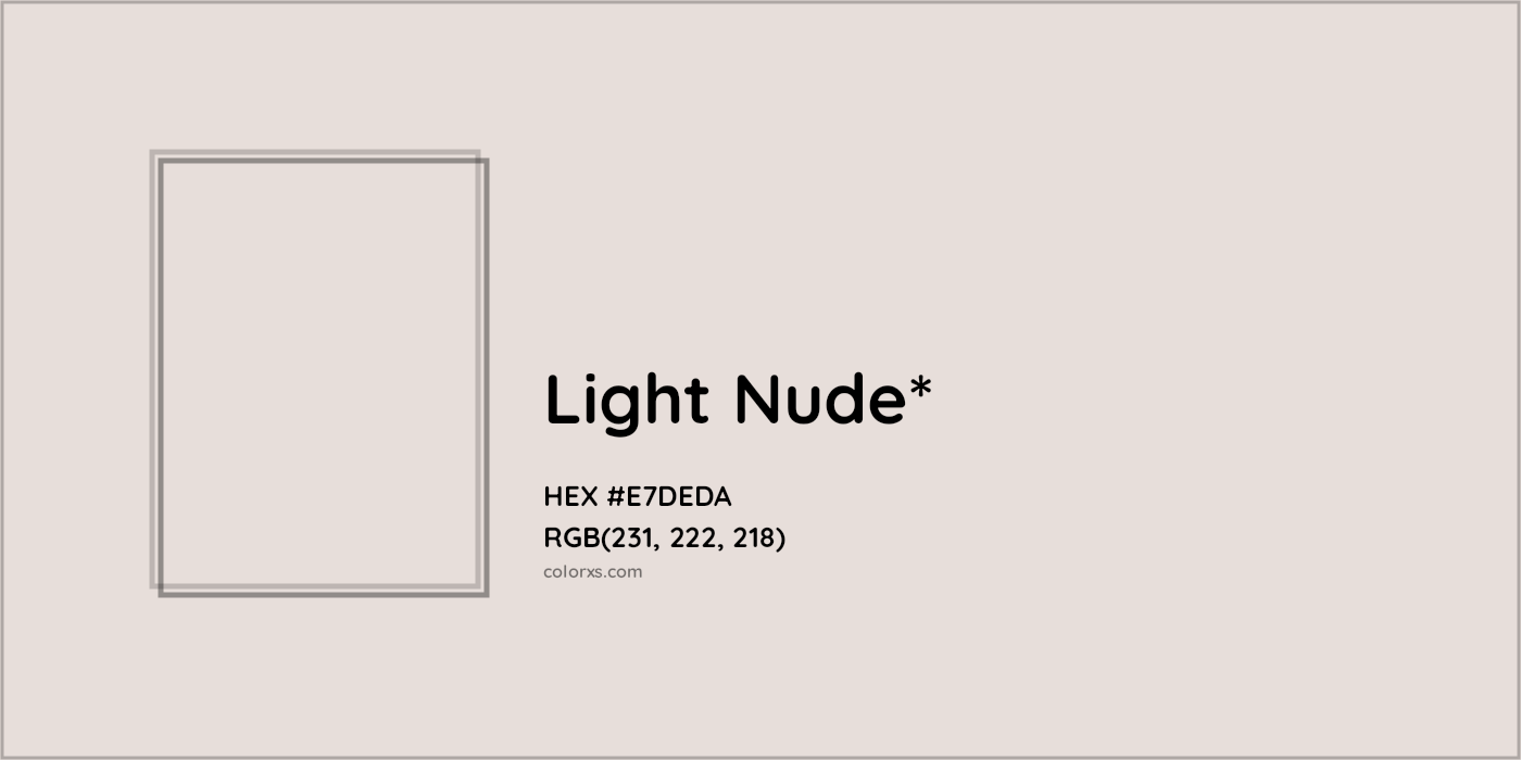 HEX #E7DEDA Color Name, Color Code, Palettes, Similar Paints, Images