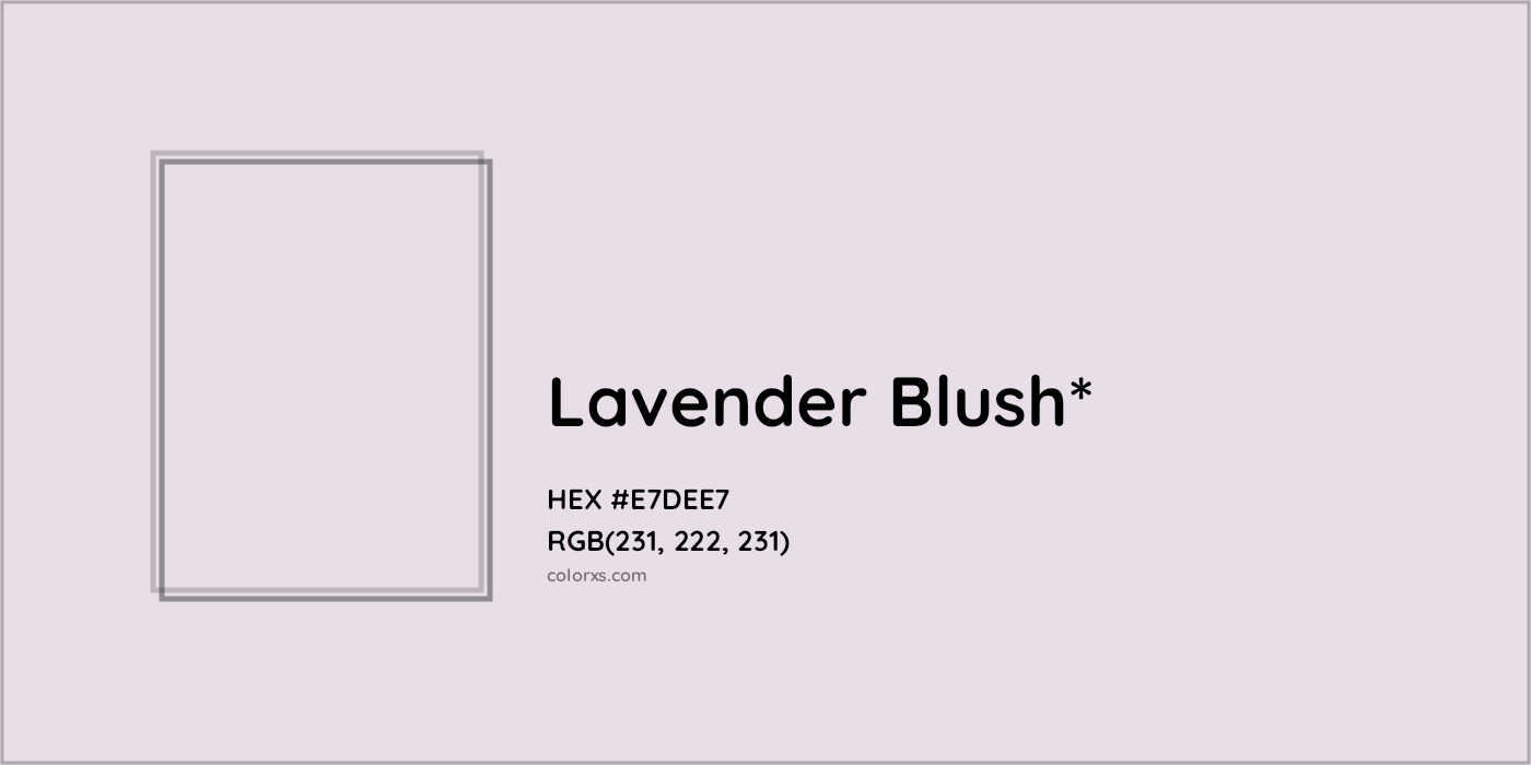 HEX #E7DEE7 Color Name, Color Code, Palettes, Similar Paints, Images