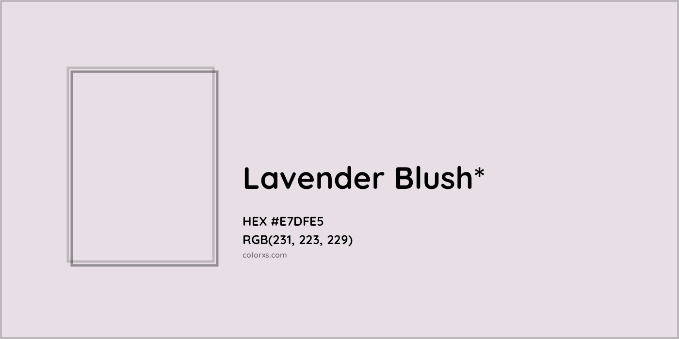 HEX #E7DFE5 Color Name, Color Code, Palettes, Similar Paints, Images