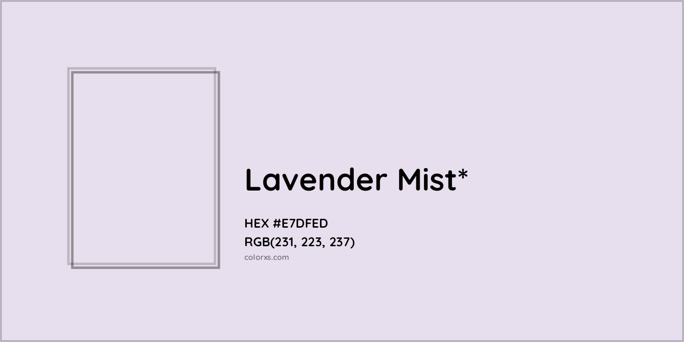 HEX #E7DFED Color Name, Color Code, Palettes, Similar Paints, Images