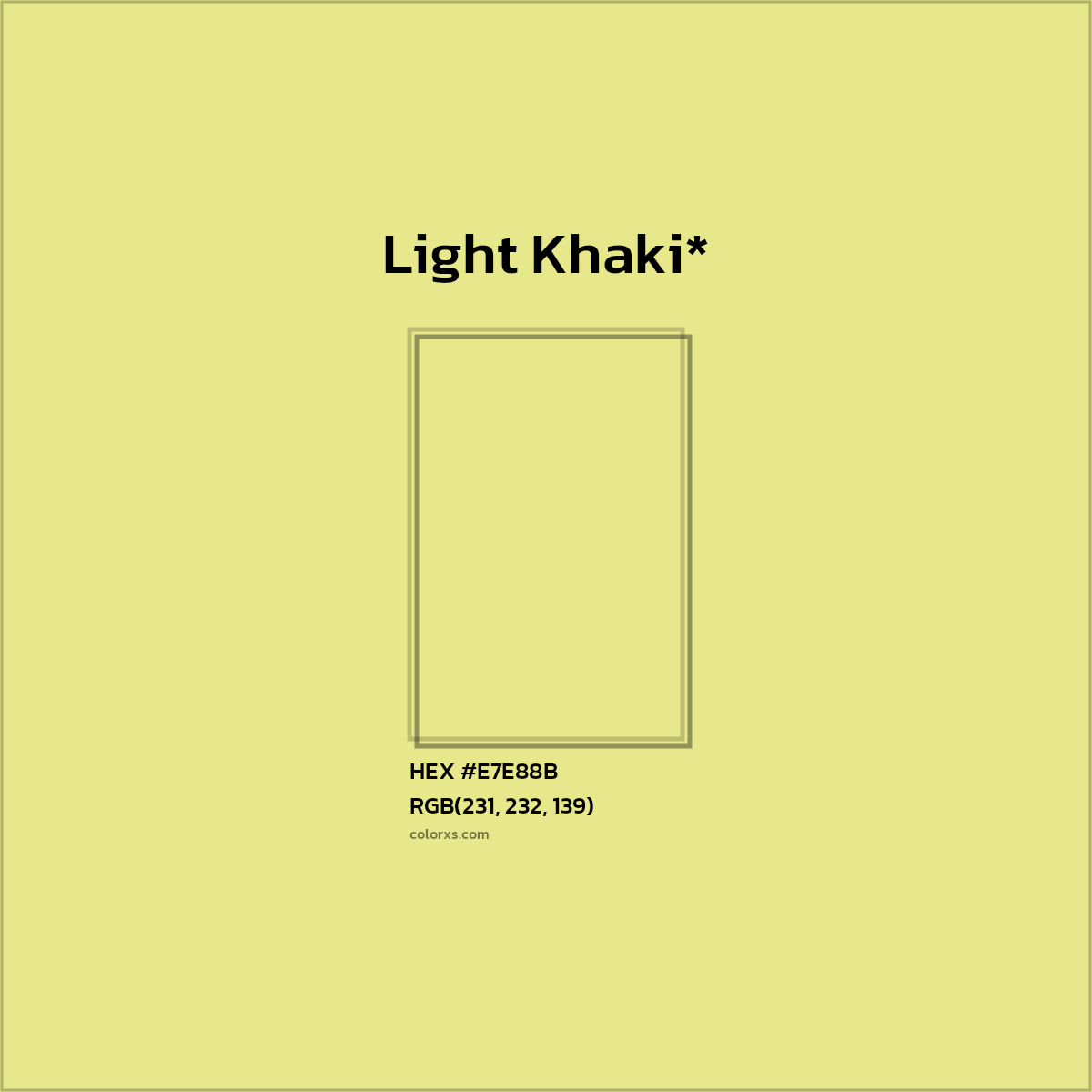 HEX #E7E88B Color Name, Color Code, Palettes, Similar Paints, Images