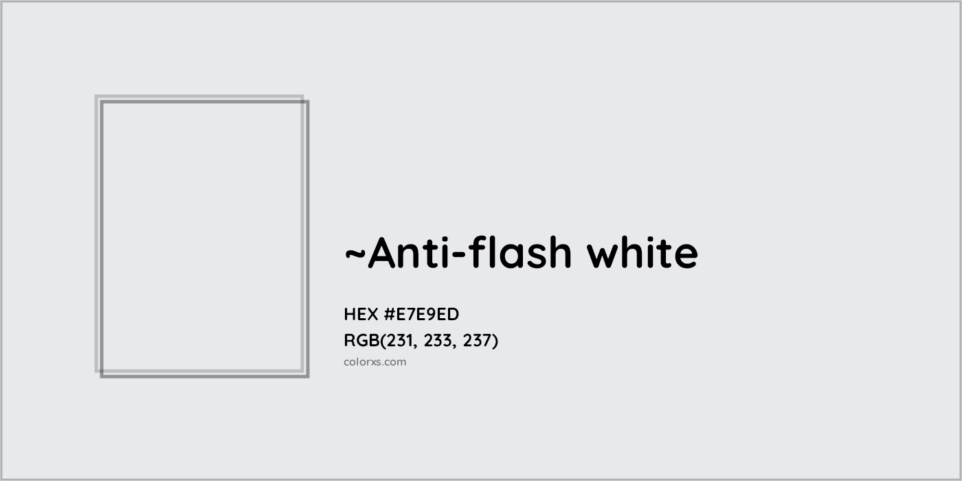 HEX #E7E9ED Color Name, Color Code, Palettes, Similar Paints, Images