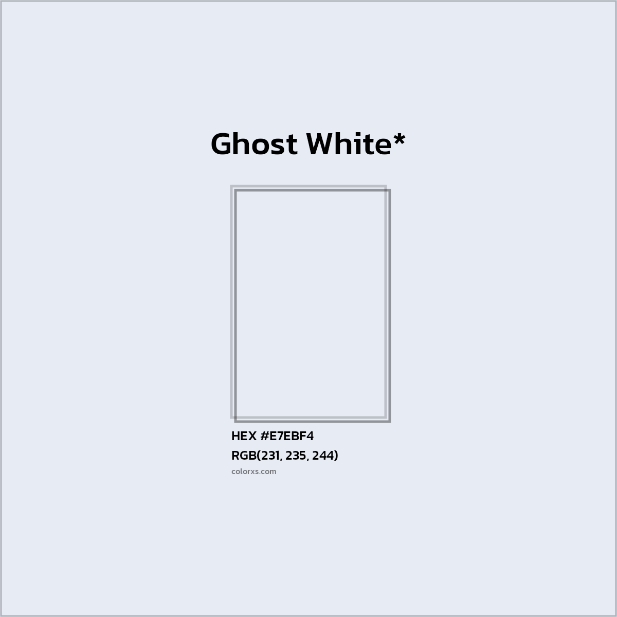 HEX #E7EBF4 Color Name, Color Code, Palettes, Similar Paints, Images