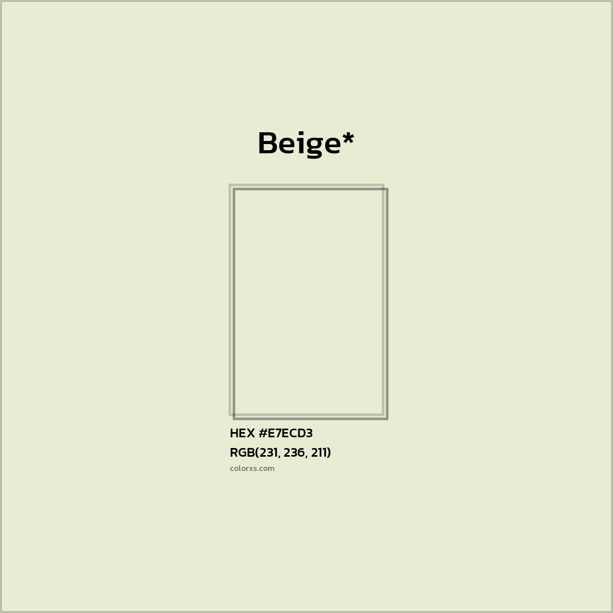 HEX #E7ECD3 Color Name, Color Code, Palettes, Similar Paints, Images