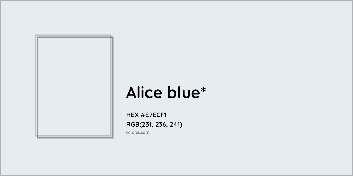 HEX #E7ECF1 Color Name, Color Code, Palettes, Similar Paints, Images