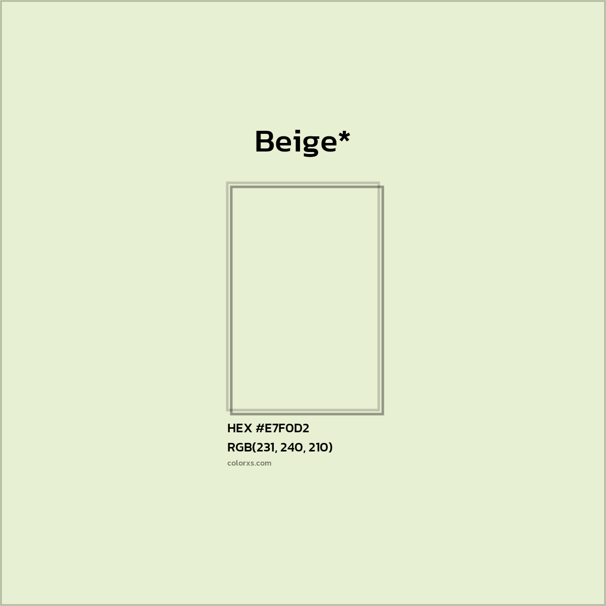 HEX #E7F0D2 Color Name, Color Code, Palettes, Similar Paints, Images