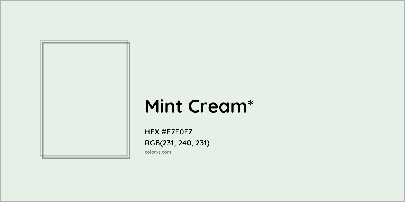 HEX #E7F0E7 Color Name, Color Code, Palettes, Similar Paints, Images