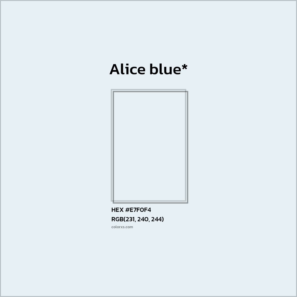HEX #E7F0F4 Color Name, Color Code, Palettes, Similar Paints, Images