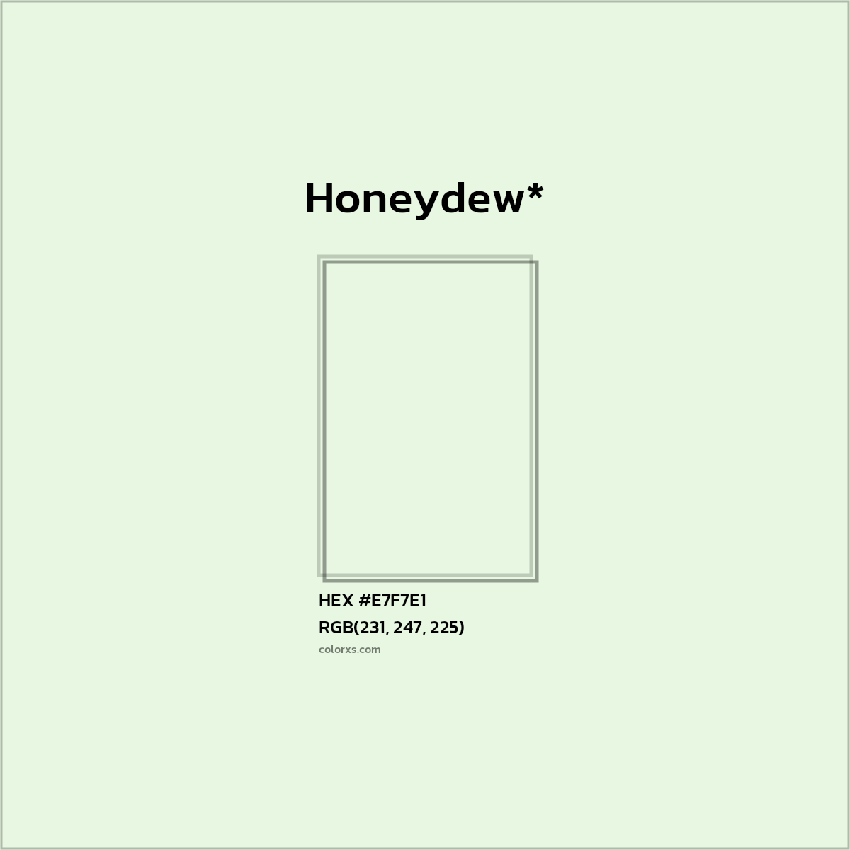 HEX #E7F7E1 Color Name, Color Code, Palettes, Similar Paints, Images