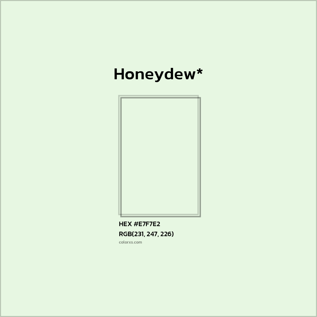 HEX #E7F7E2 Color Name, Color Code, Palettes, Similar Paints, Images