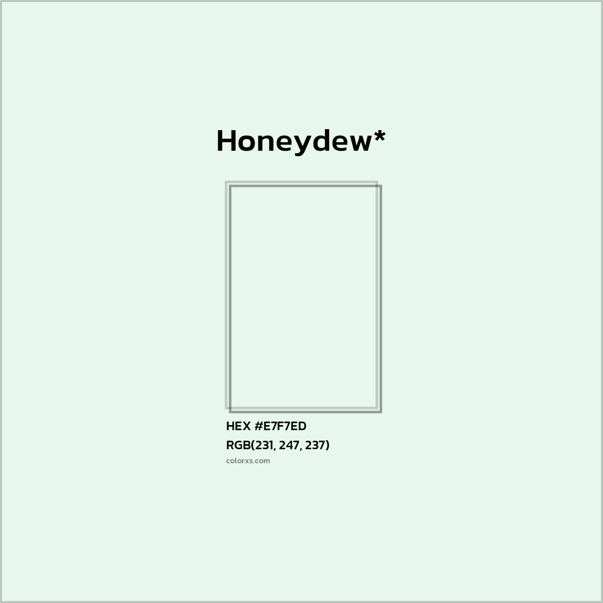 HEX #E7F7ED Color Name, Color Code, Palettes, Similar Paints, Images