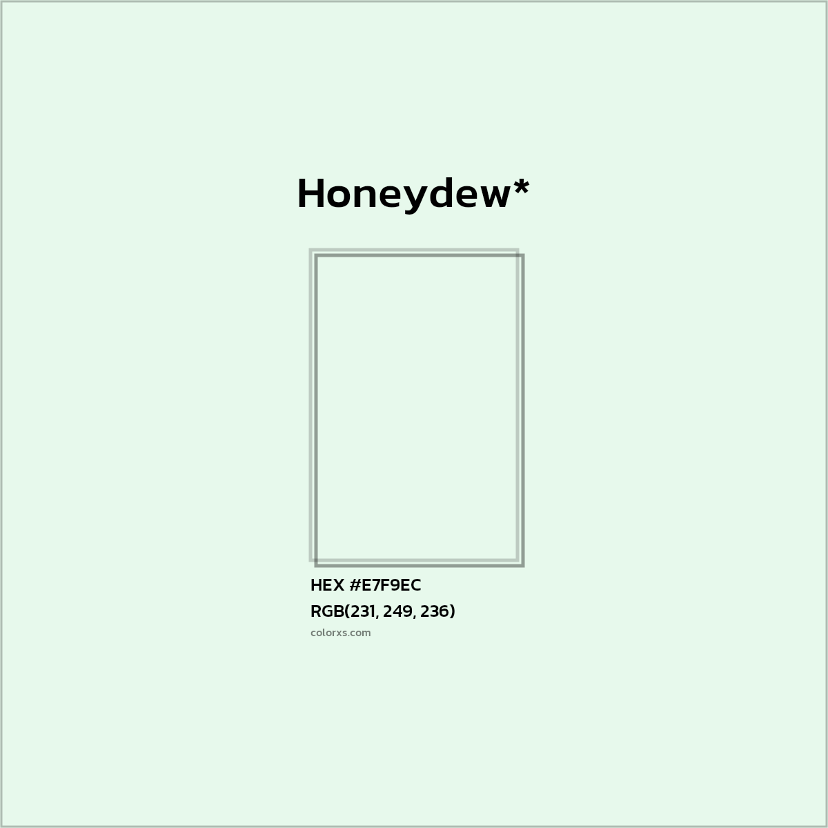 HEX #E7F9EC Color Name, Color Code, Palettes, Similar Paints, Images