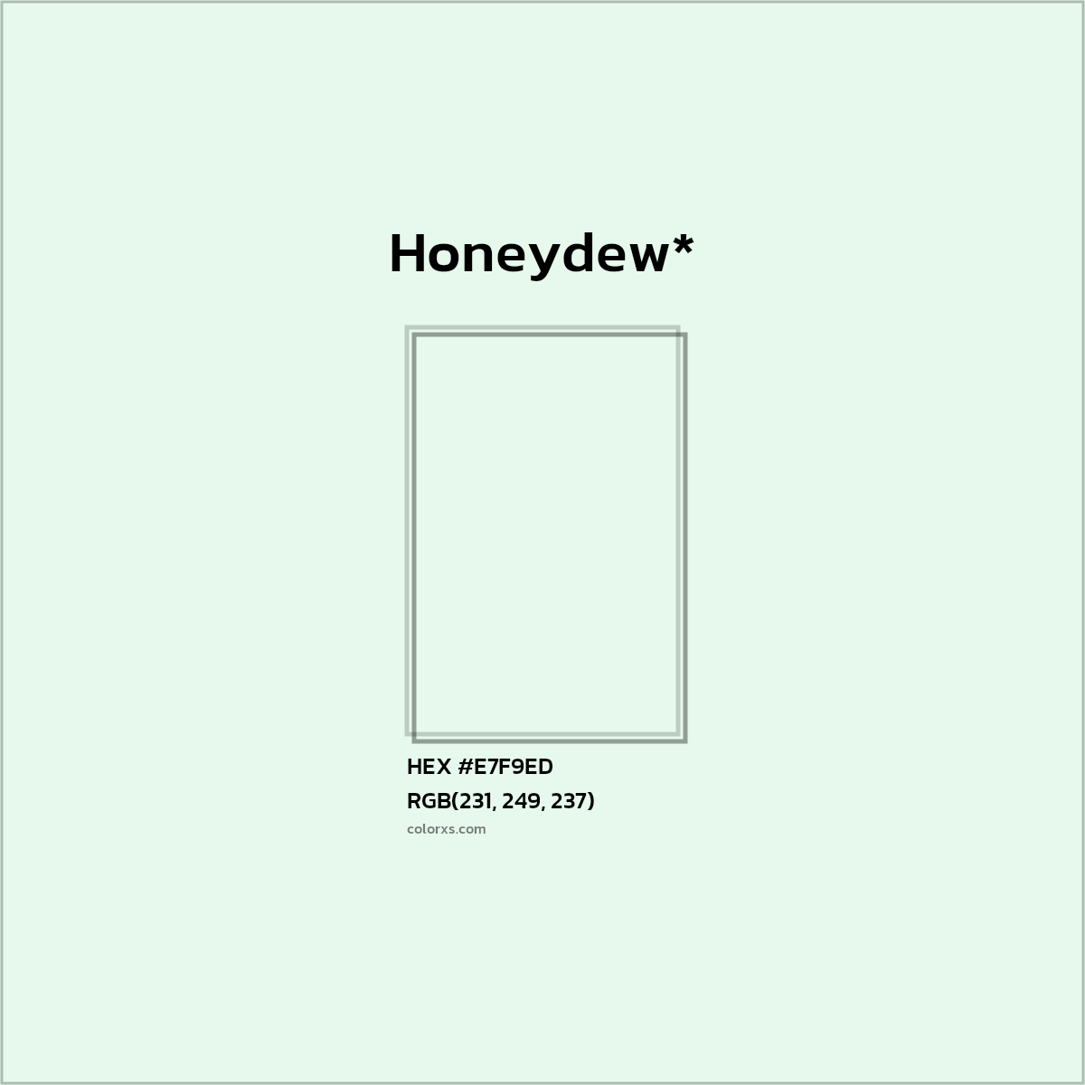 HEX #E7F9ED Color Name, Color Code, Palettes, Similar Paints, Images