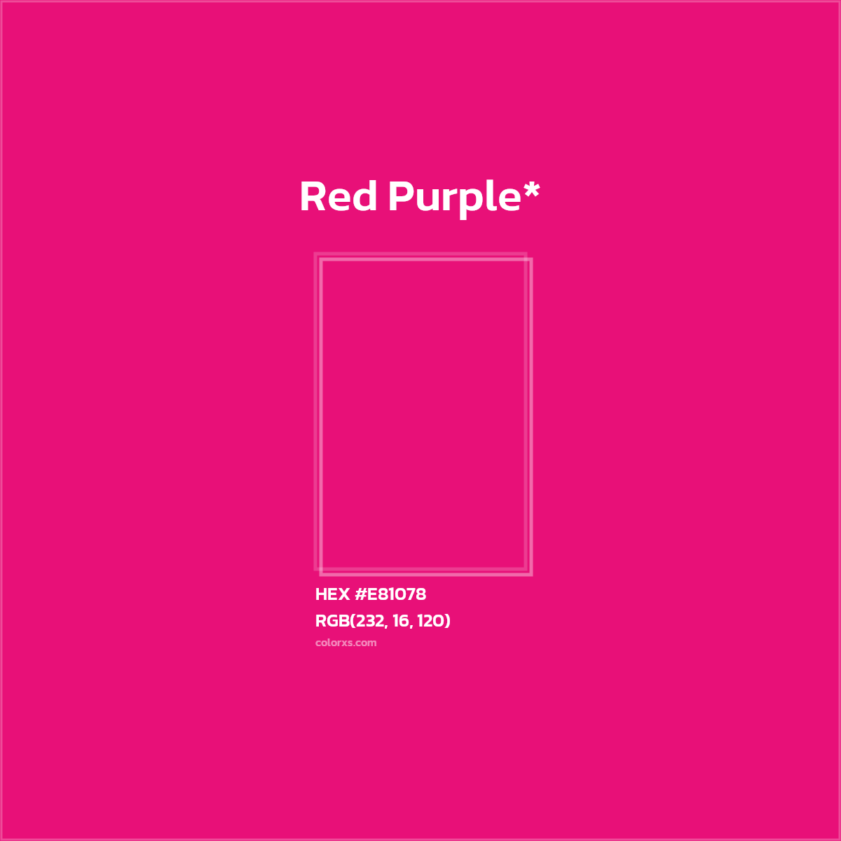 HEX #E81078 Color Name, Color Code, Palettes, Similar Paints, Images