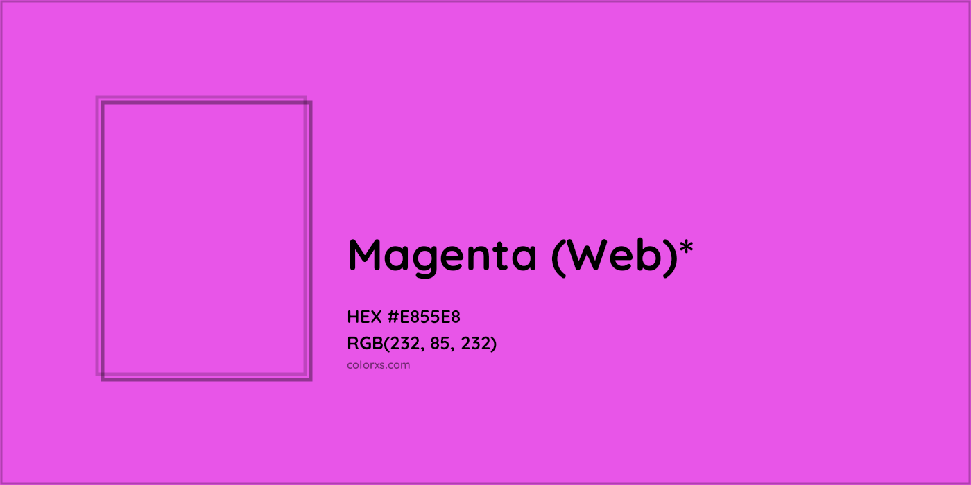 HEX #E855E8 Color Name, Color Code, Palettes, Similar Paints, Images