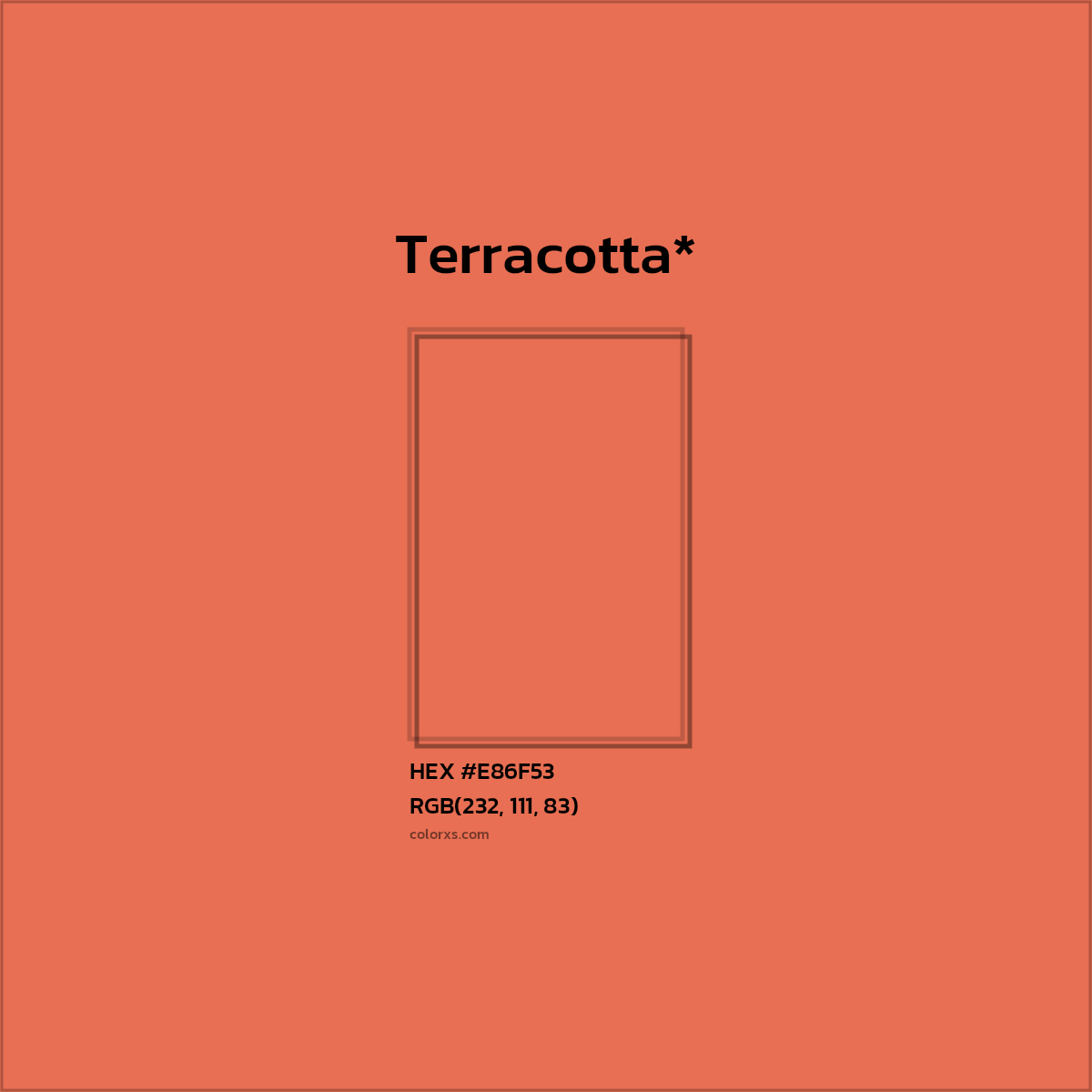 HEX #E86F53 Color Name, Color Code, Palettes, Similar Paints, Images