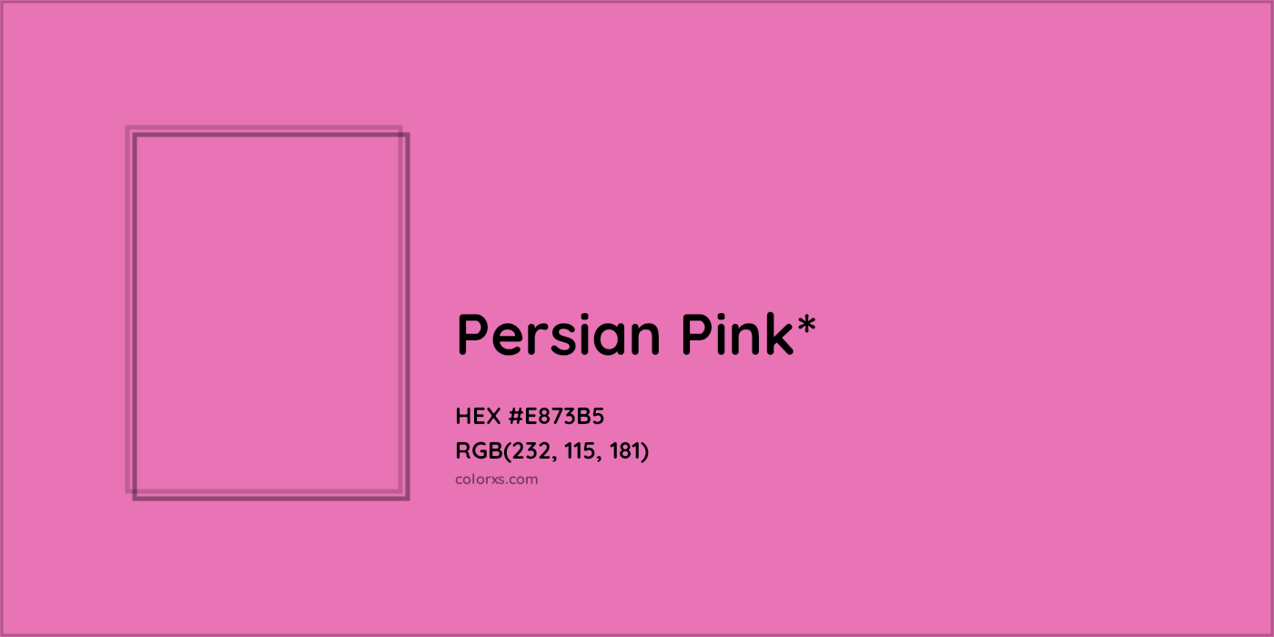 HEX #E873B5 Color Name, Color Code, Palettes, Similar Paints, Images