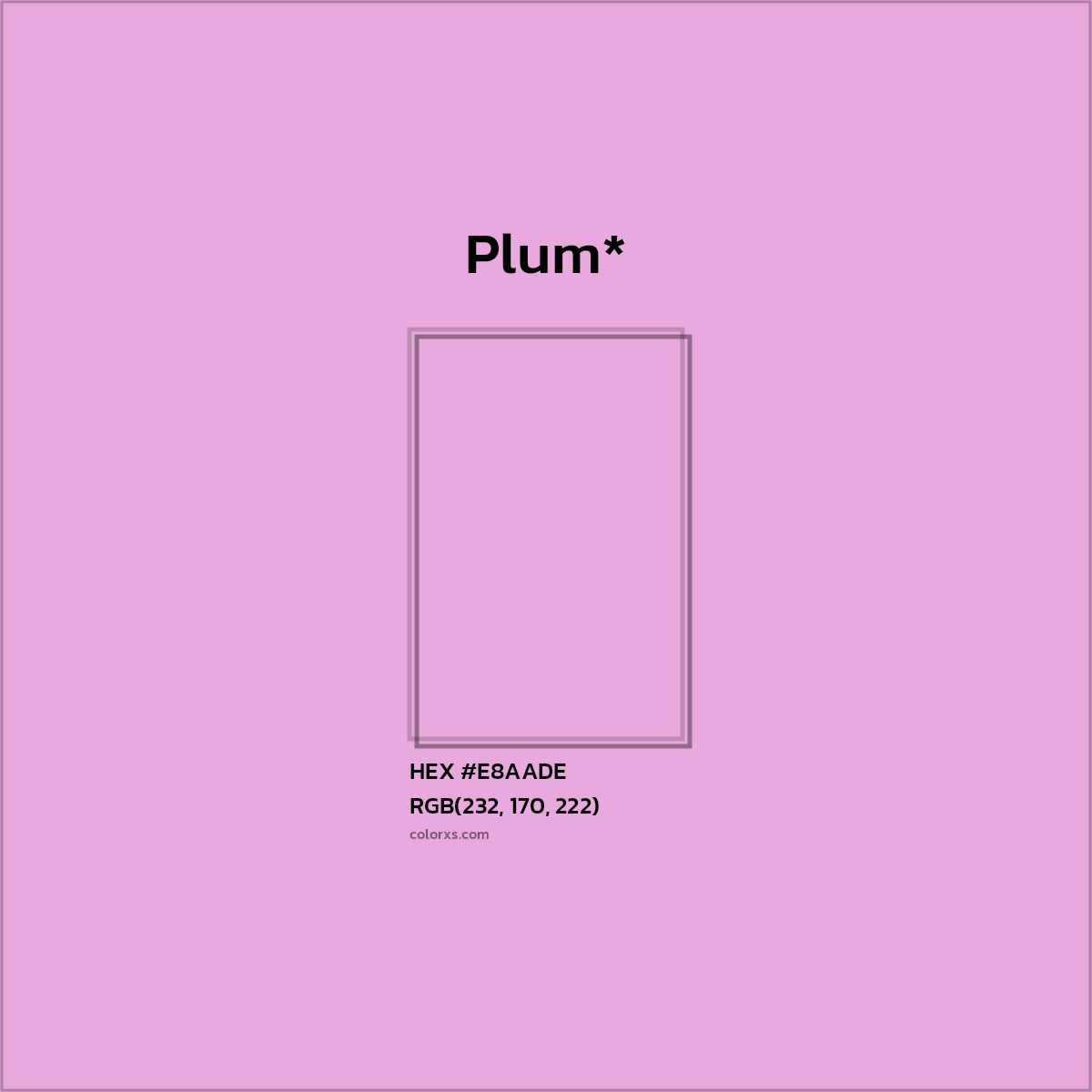 HEX #E8AADE Color Name, Color Code, Palettes, Similar Paints, Images