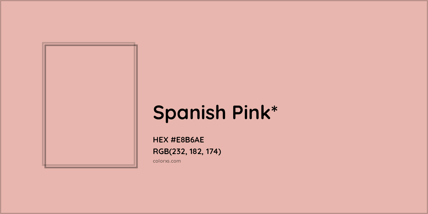 HEX #E8B6AE Color Name, Color Code, Palettes, Similar Paints, Images