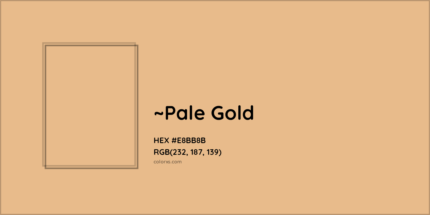 HEX #E8BB8B Color Name, Color Code, Palettes, Similar Paints, Images