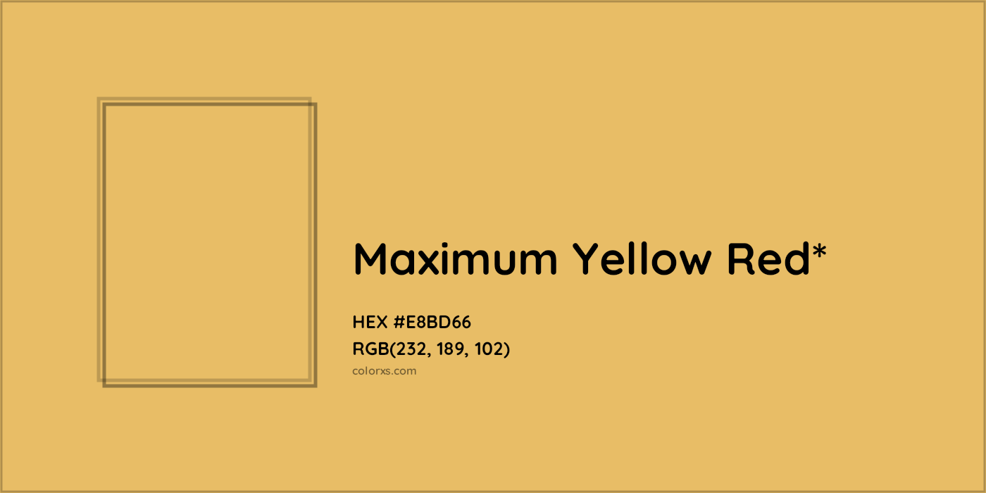 HEX #E8BD66 Color Name, Color Code, Palettes, Similar Paints, Images