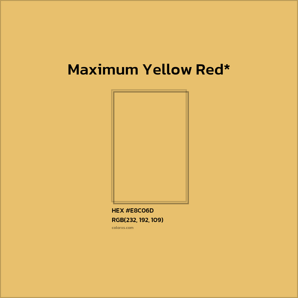 HEX #E8C06D Color Name, Color Code, Palettes, Similar Paints, Images