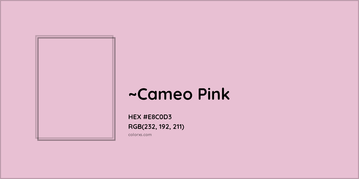 HEX #E8C0D3 Color Name, Color Code, Palettes, Similar Paints, Images