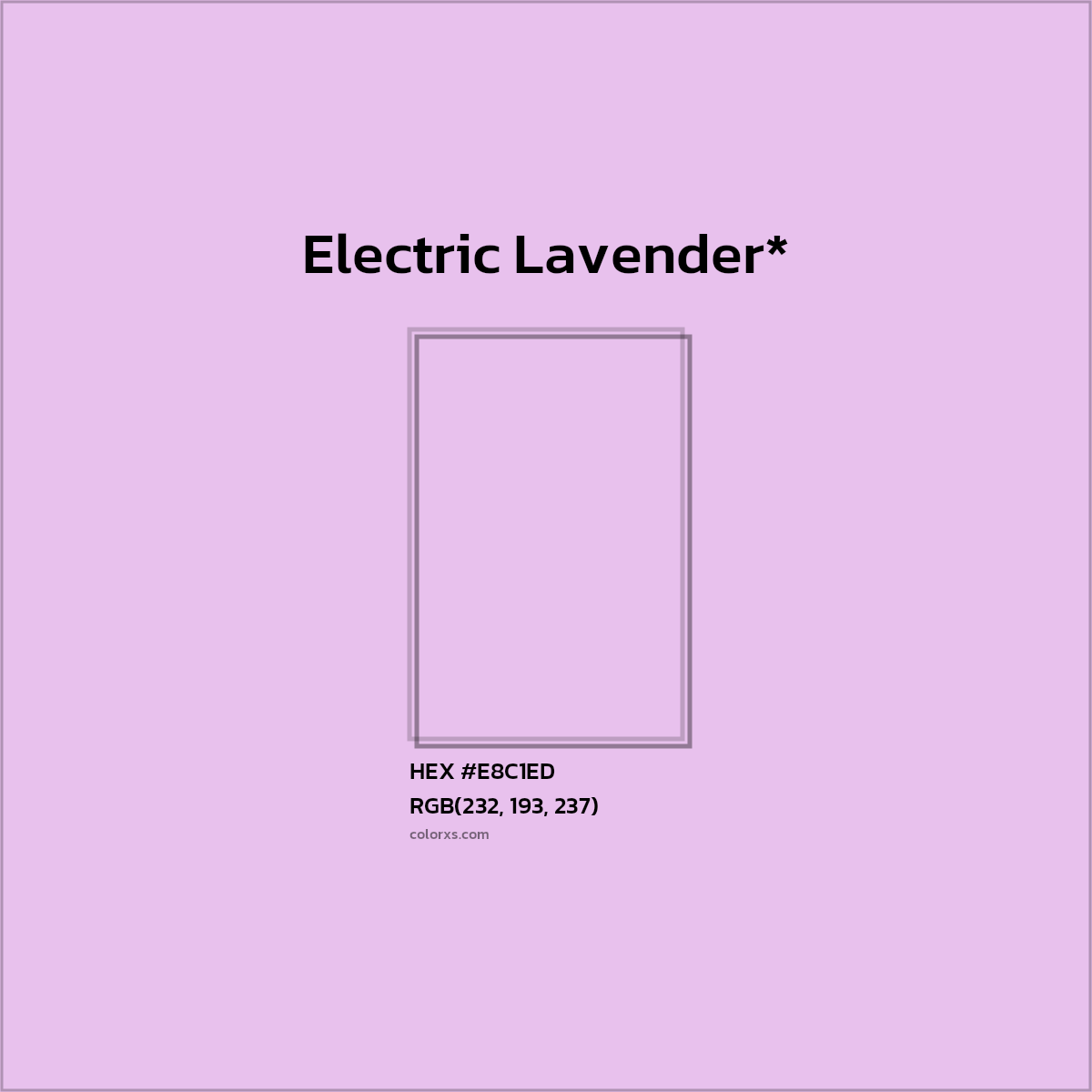 HEX #E8C1ED Color Name, Color Code, Palettes, Similar Paints, Images