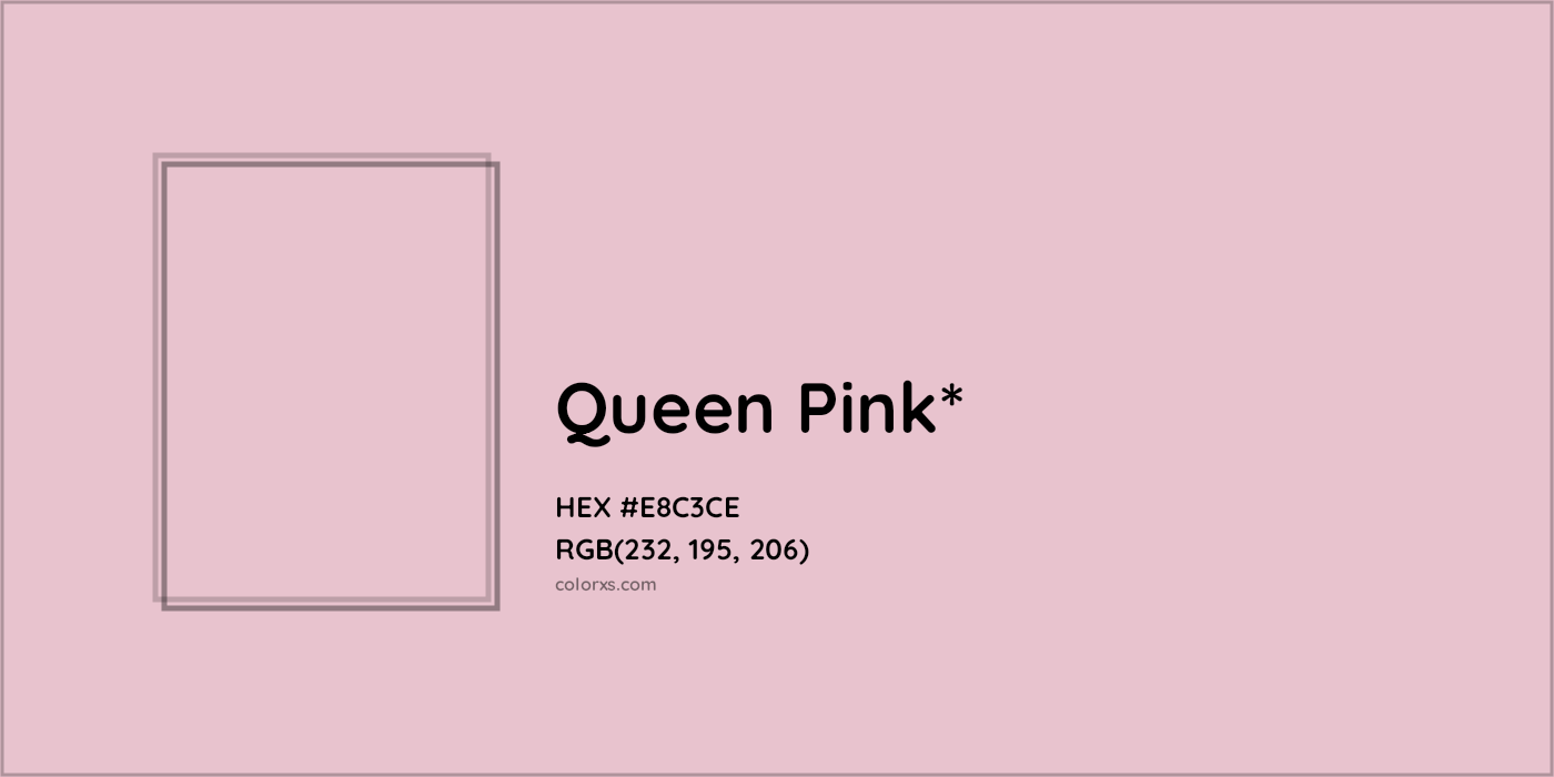 HEX #E8C3CE Color Name, Color Code, Palettes, Similar Paints, Images