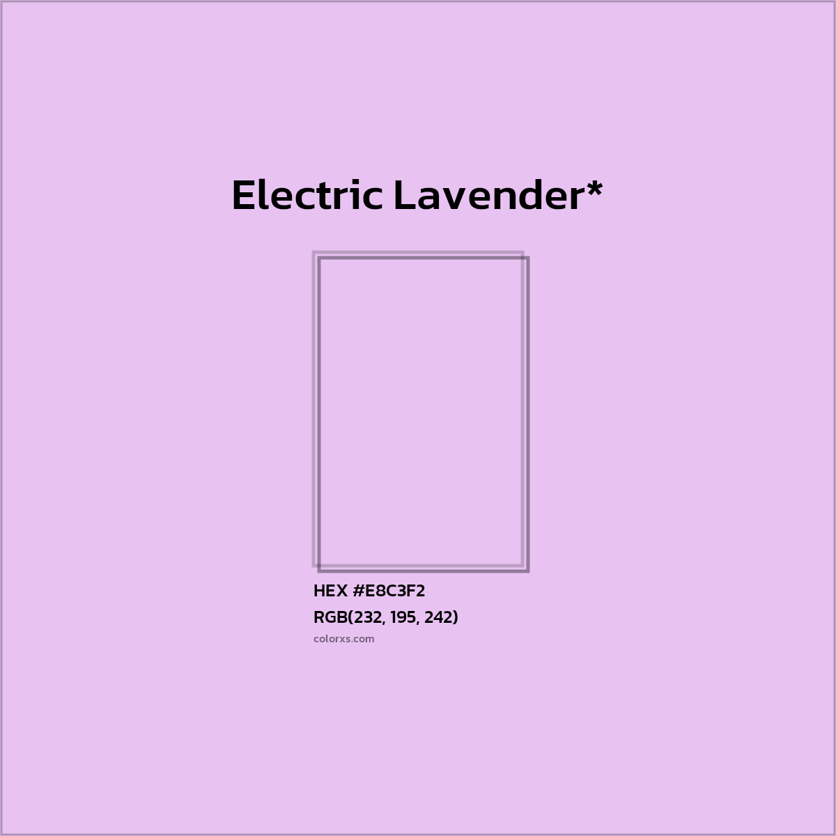 HEX #E8C3F2 Color Name, Color Code, Palettes, Similar Paints, Images