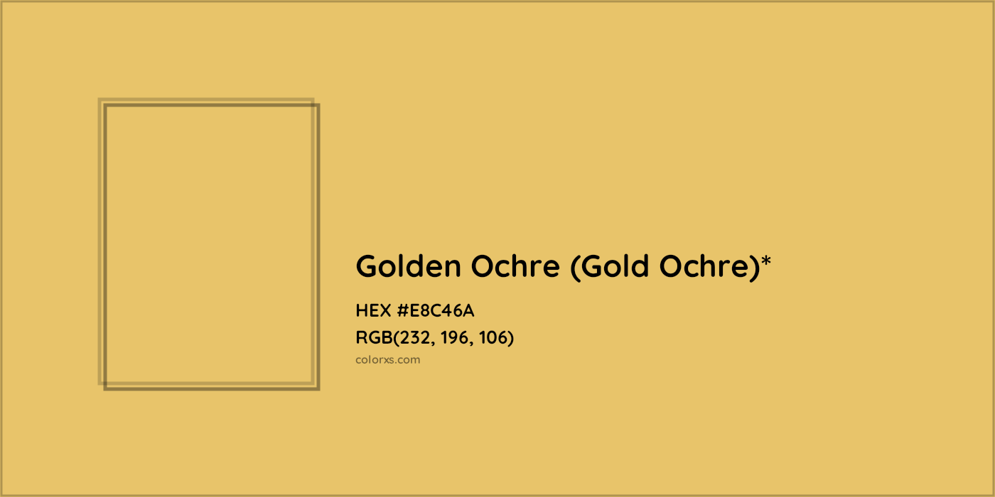 HEX #E8C46A Color Name, Color Code, Palettes, Similar Paints, Images
