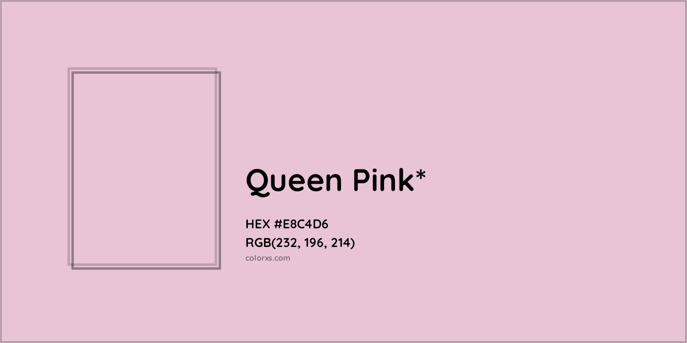 HEX #E8C4D6 Color Name, Color Code, Palettes, Similar Paints, Images