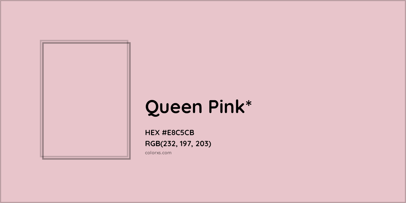 HEX #E8C5CB Color Name, Color Code, Palettes, Similar Paints, Images
