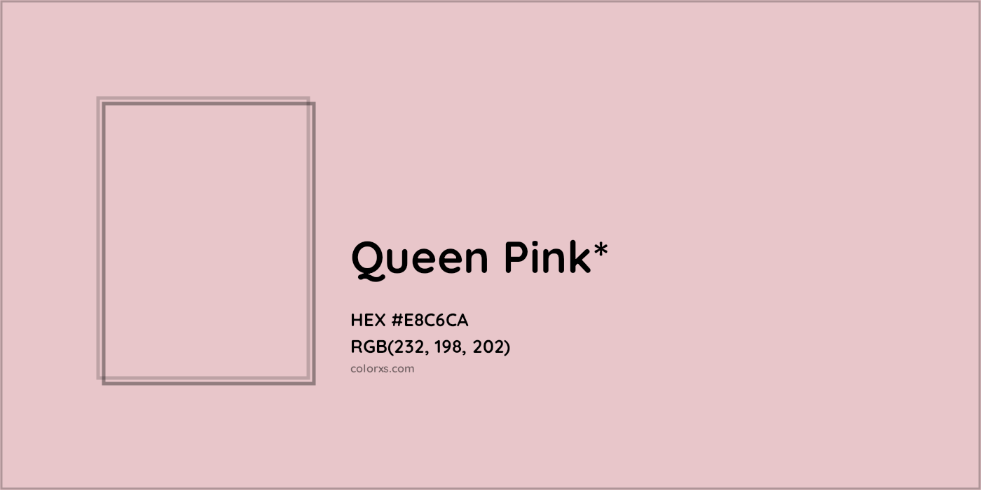 HEX #E8C6CA Color Name, Color Code, Palettes, Similar Paints, Images