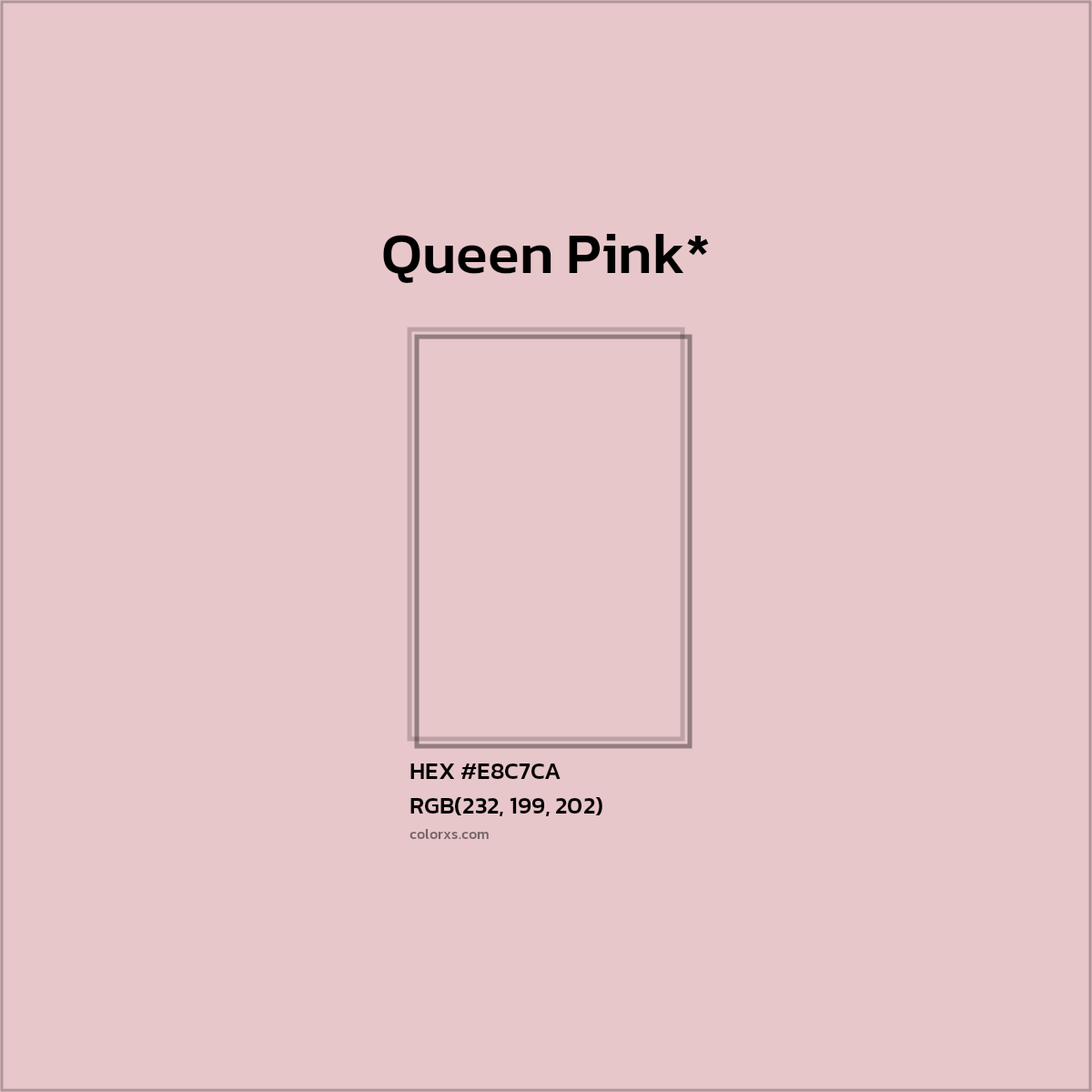 HEX #E8C7CA Color Name, Color Code, Palettes, Similar Paints, Images