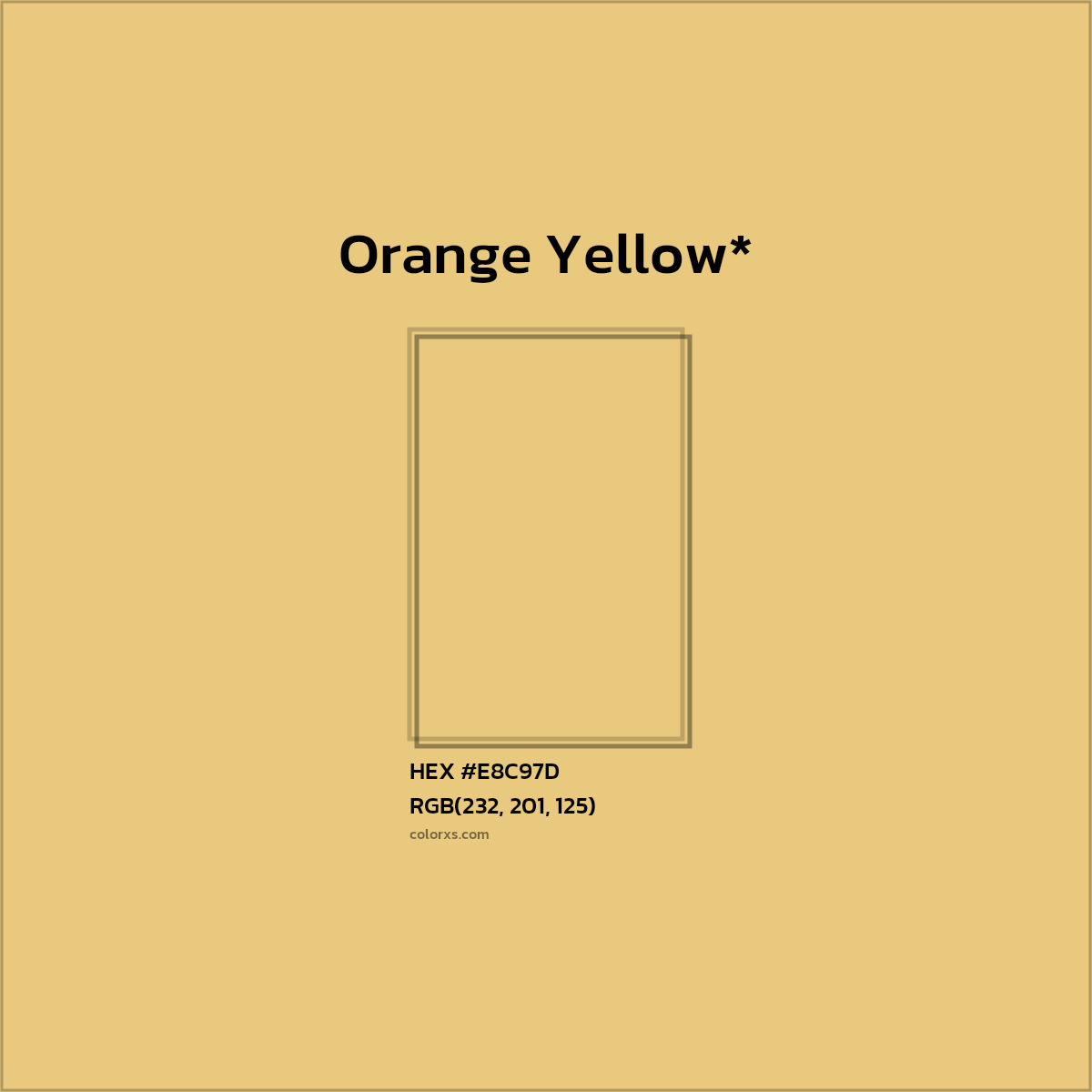 HEX #E8C97D Color Name, Color Code, Palettes, Similar Paints, Images