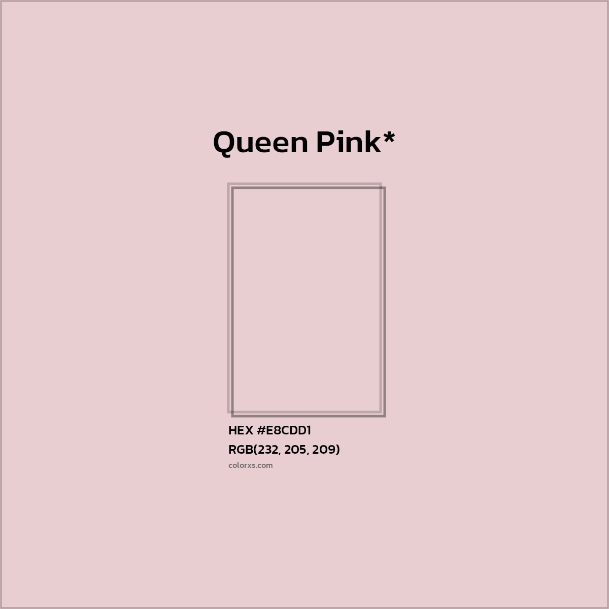 HEX #E8CDD1 Color Name, Color Code, Palettes, Similar Paints, Images
