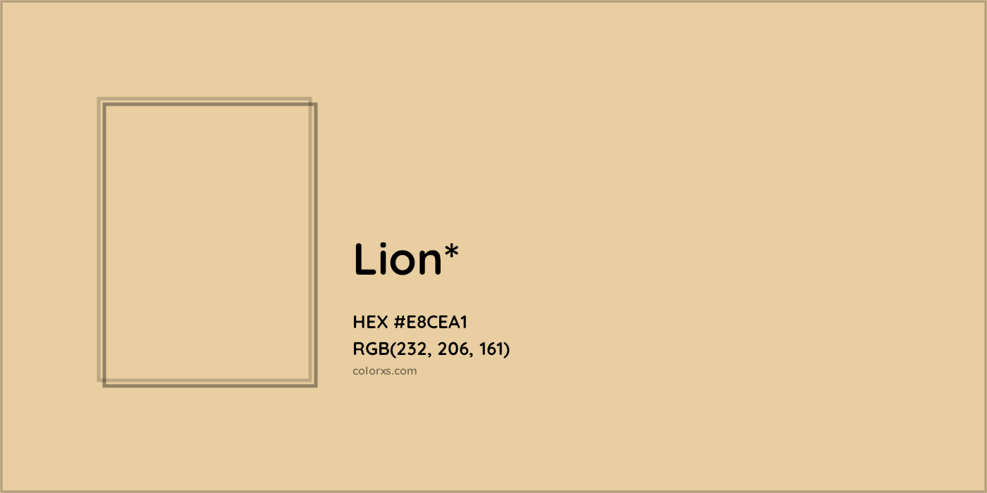 HEX #E8CEA1 Color Name, Color Code, Palettes, Similar Paints, Images