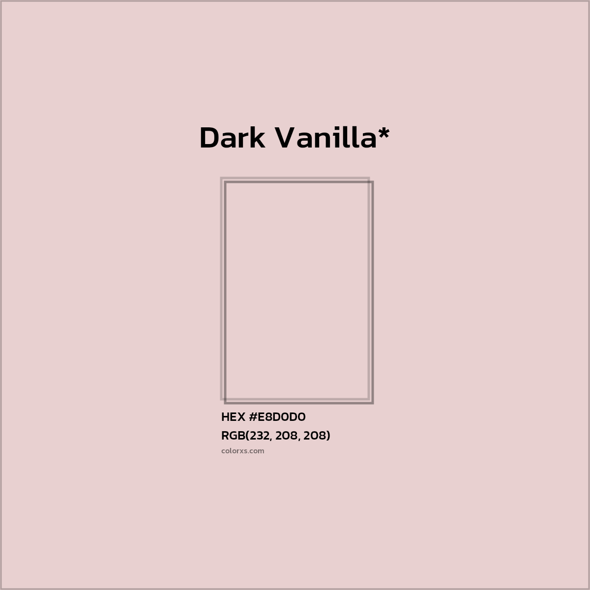 HEX #E8D0D0 Color Name, Color Code, Palettes, Similar Paints, Images