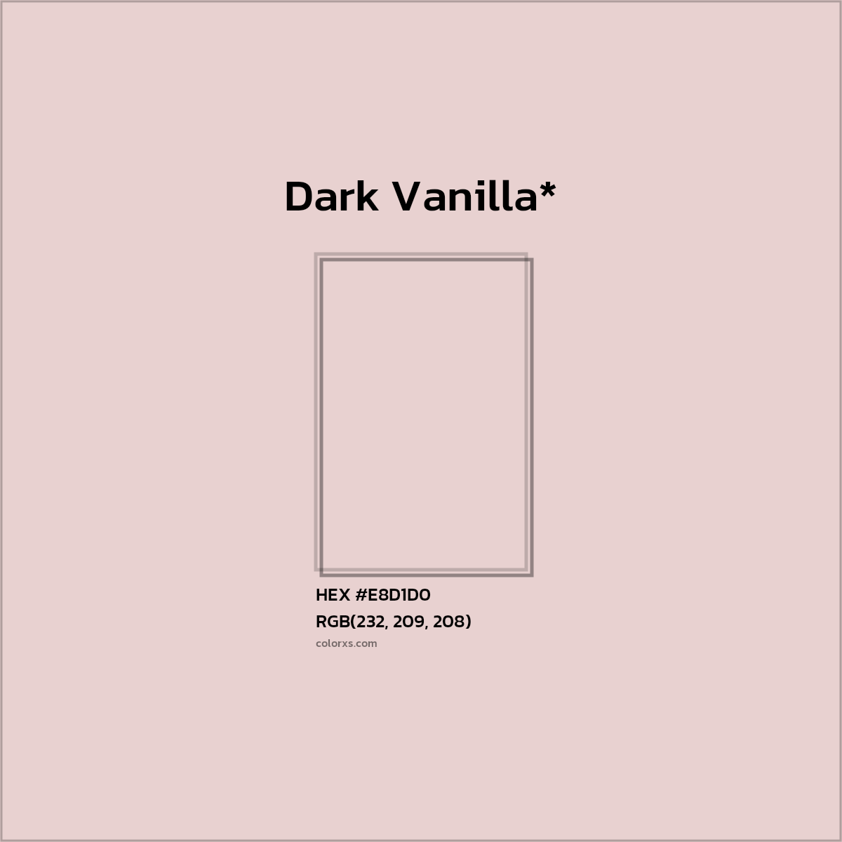 HEX #E8D1D0 Color Name, Color Code, Palettes, Similar Paints, Images
