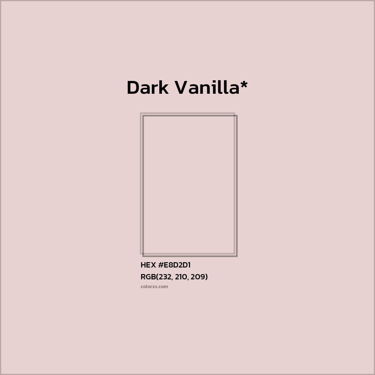 HEX #E8D2D1 Color Name, Color Code, Palettes, Similar Paints, Images