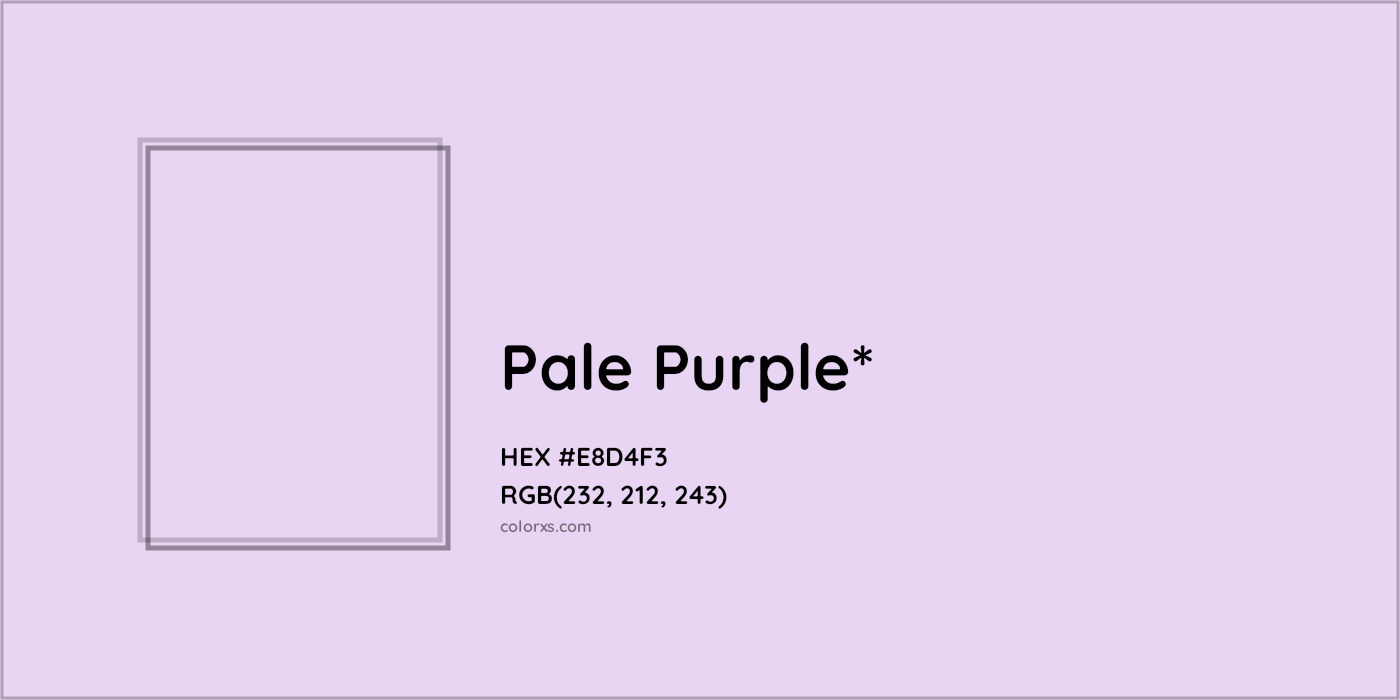 HEX #E8D4F3 Color Name, Color Code, Palettes, Similar Paints, Images