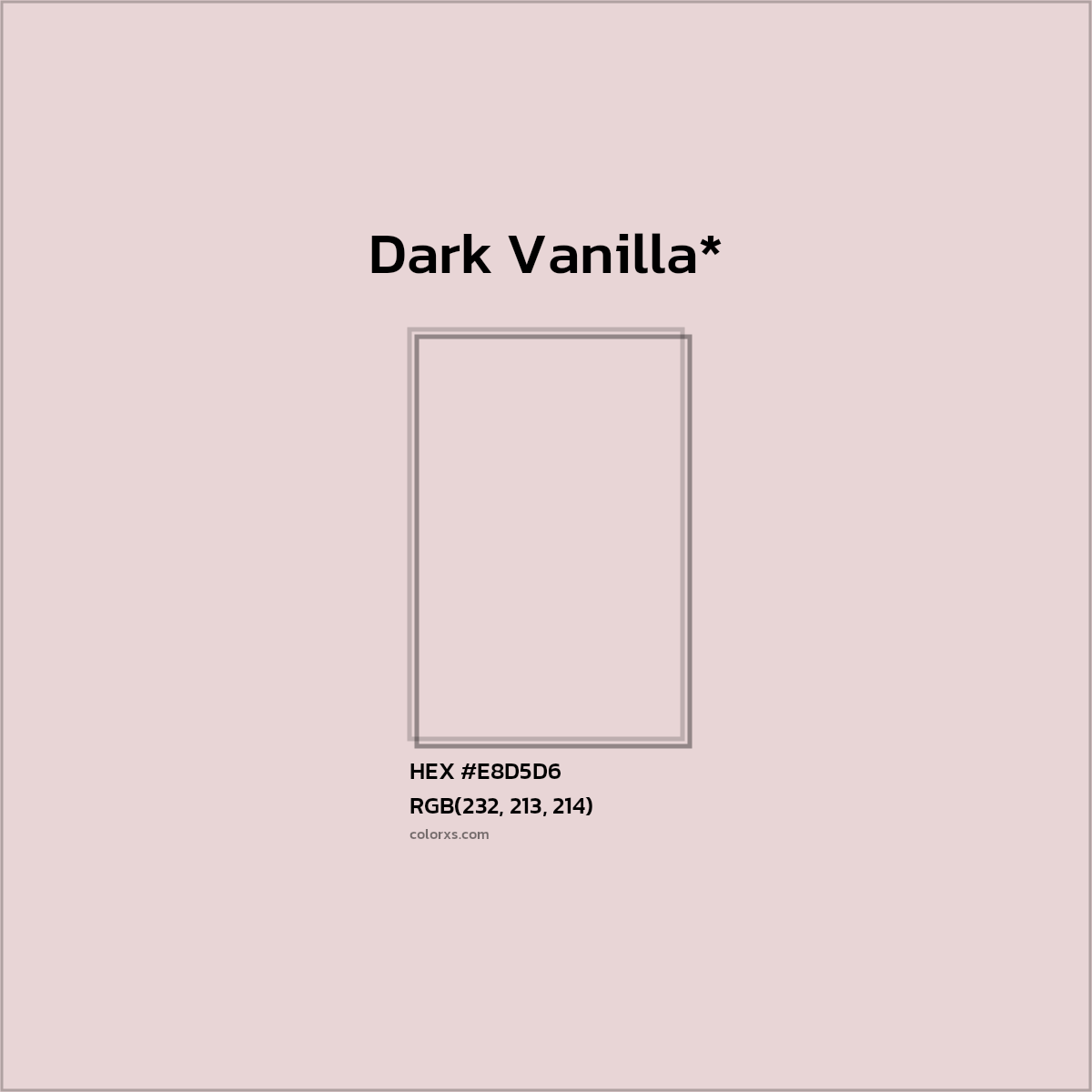 HEX #E8D5D6 Color Name, Color Code, Palettes, Similar Paints, Images