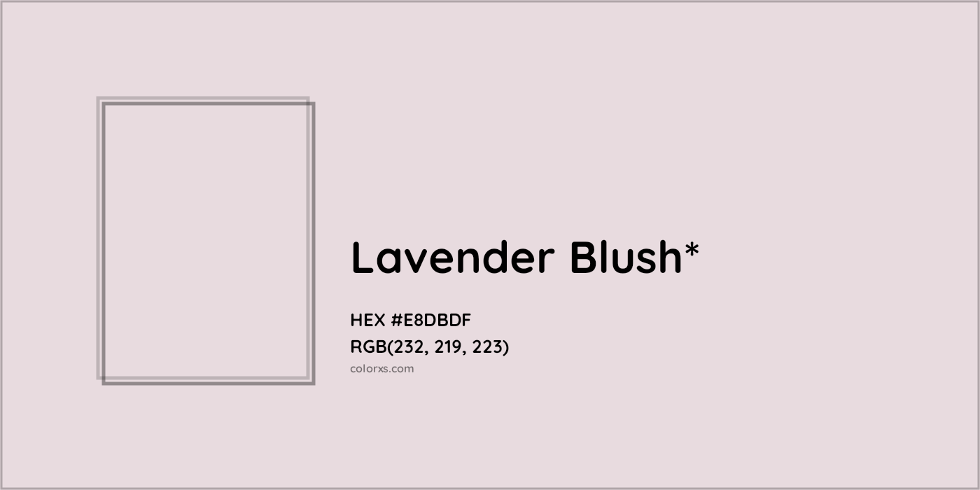 HEX #E8DBDF Color Name, Color Code, Palettes, Similar Paints, Images