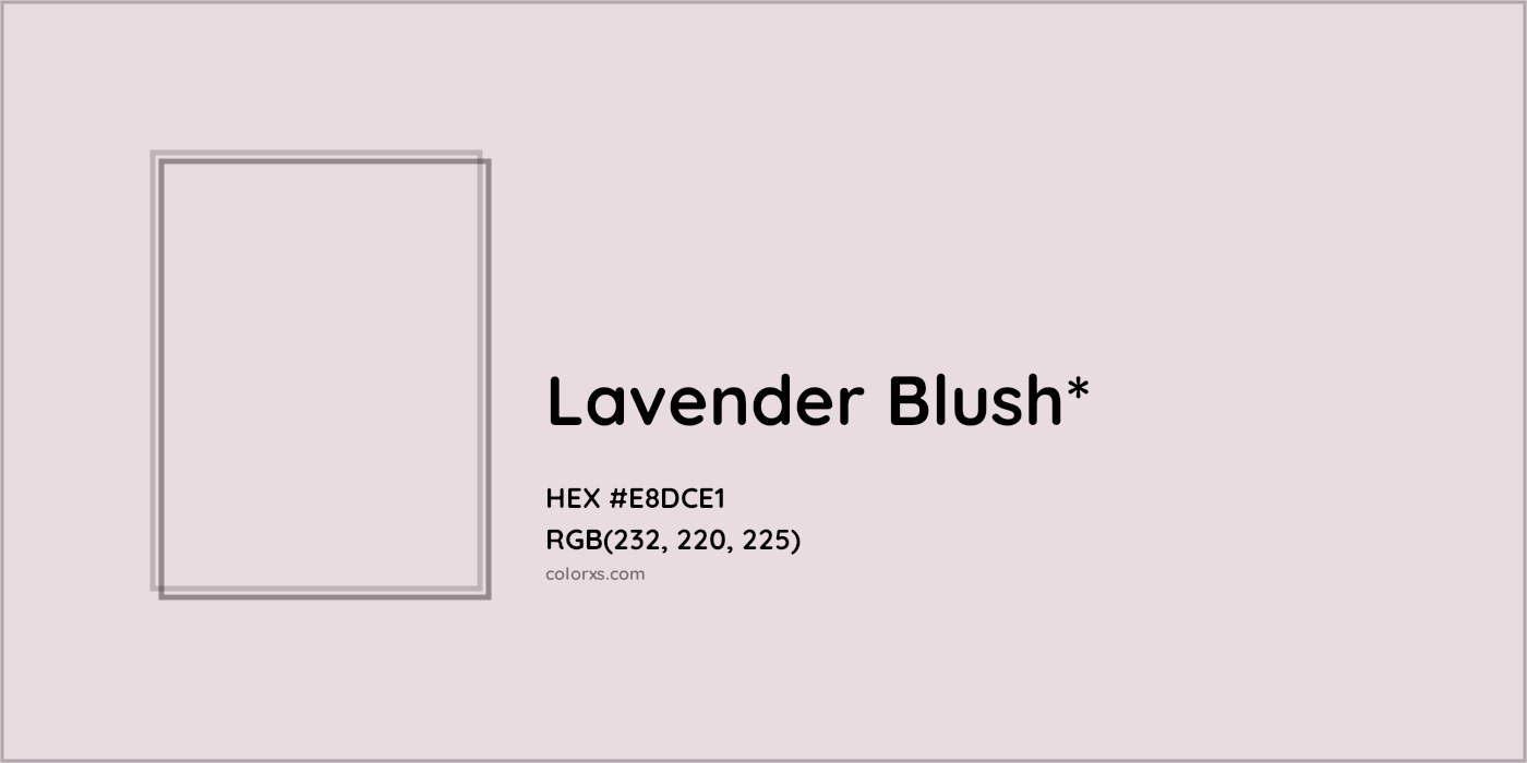HEX #E8DCE1 Color Name, Color Code, Palettes, Similar Paints, Images