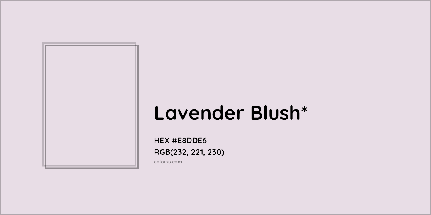 HEX #E8DDE6 Color Name, Color Code, Palettes, Similar Paints, Images
