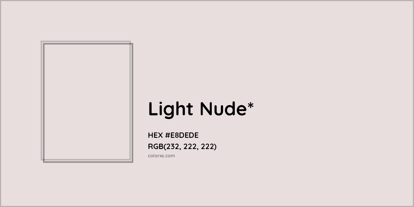 HEX #E8DEDE Color Name, Color Code, Palettes, Similar Paints, Images